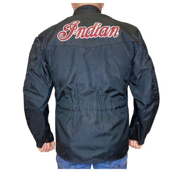 Vintage Indian Motorcycle Vanson Leathers Black Racing‎ Jacket SM - Picture 3 of 15